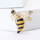 Sparkly Striped Bumblebee Brooche-Rees Jewels-Golden-ReesJewels