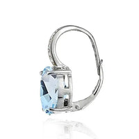Sterling Silver Colorful Gemstone Hoop Earrings-My Store-ReesJewels