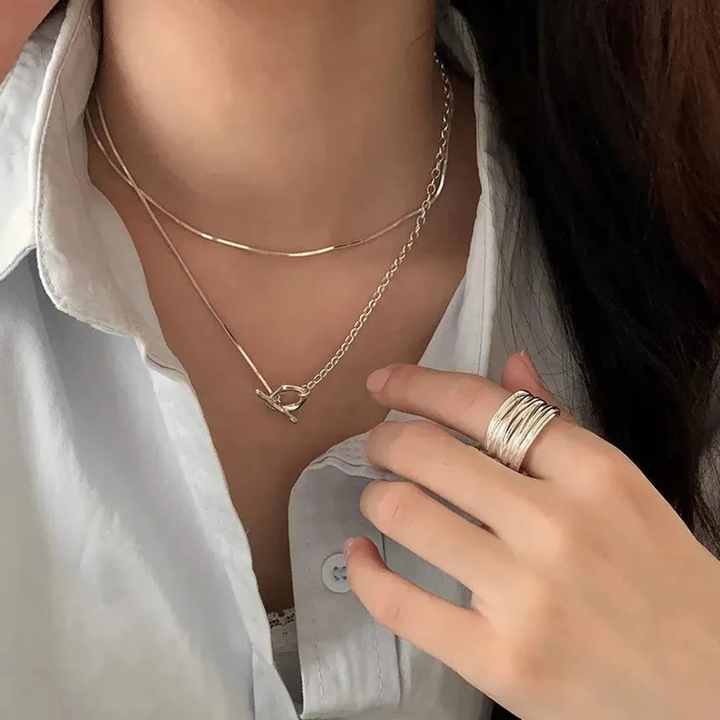 Sterling Silver Elegant Charm Pendent Necklace-My Store-ReesJewels