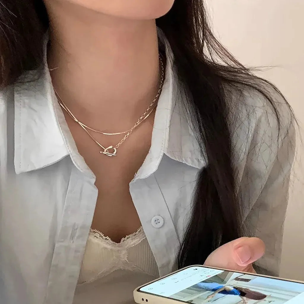Sterling Silver Elegant Charm Pendent Necklace-My Store-ReesJewels