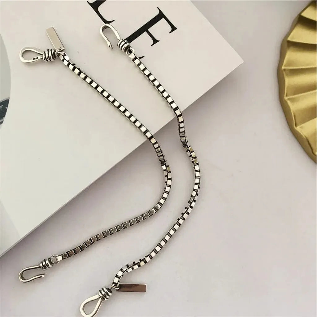 Sterling Silver Elegant Geometric Charm Bracelet-My Store-ReesJewels