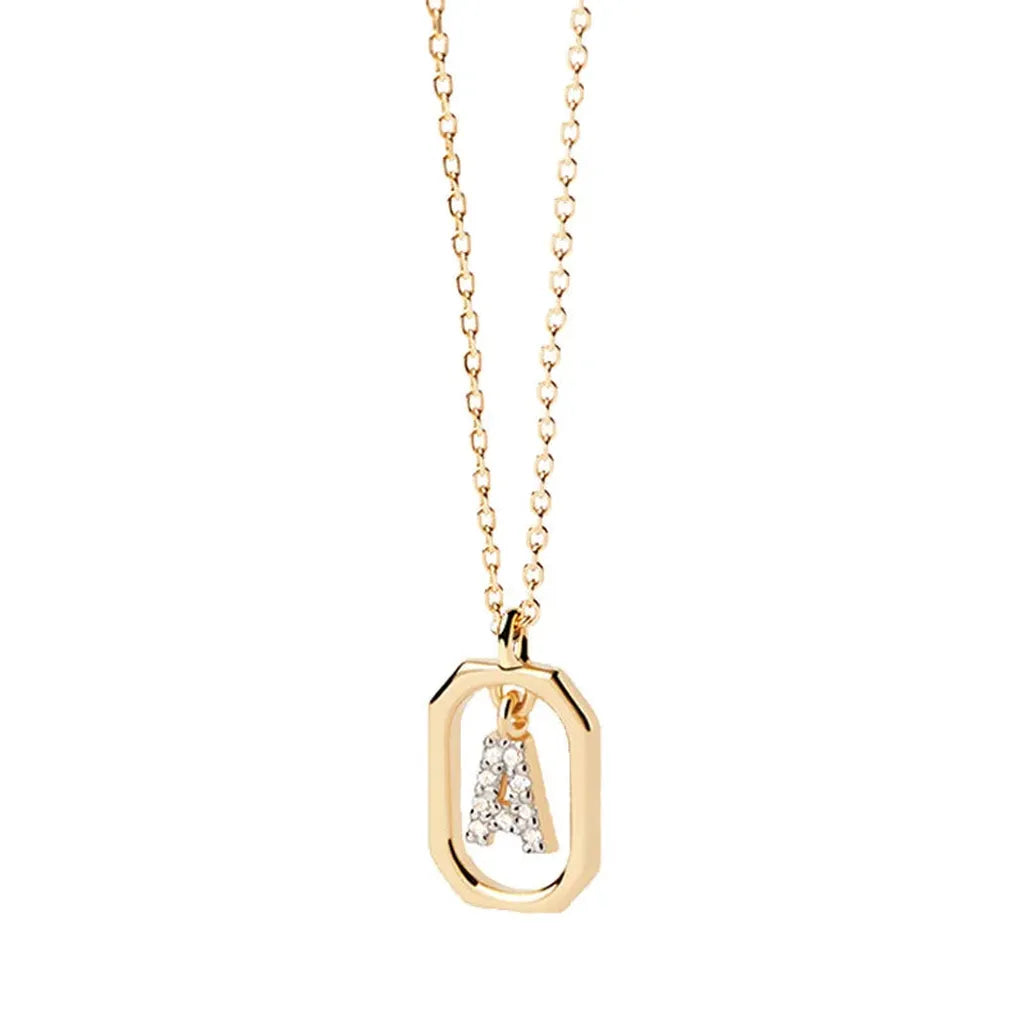 Sterling Silver Personalised Initial Collarbone Chain