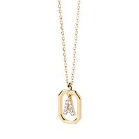 Sterling Silver Personalised Initial Collarbone Chain-My Store-Gold-A-ReesJewels