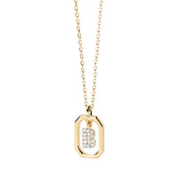 Sterling Silver Personalised Initial Collarbone Chain-My Store-Gold-B-ReesJewels