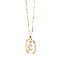 Sterling Silver Personalised Initial Collarbone Chain-My Store-Gold-C-ReesJewels