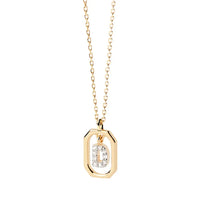 Sterling Silver Personalised Initial Collarbone Chain-My Store-Gold-D-ReesJewels