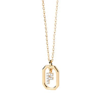 Sterling Silver Personalised Initial Collarbone Chain-My Store-Gold-F-ReesJewels