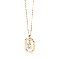 Sterling Silver Personalised Initial Collarbone Chain-My Store-Gold-G-ReesJewels