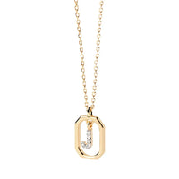 Sterling Silver Personalised Initial Collarbone Chain-My Store-Gold-J-ReesJewels