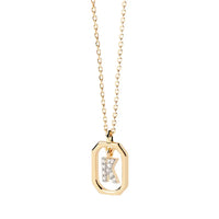 Sterling Silver Personalised Initial Collarbone Chain-My Store-Gold-K-ReesJewels