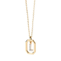 Sterling Silver Personalised Initial Collarbone Chain-My Store-Gold-L-ReesJewels