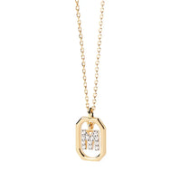Sterling Silver Personalised Initial Collarbone Chain-My Store-Gold-M-ReesJewels