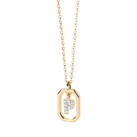 Sterling Silver Personalised Initial Collarbone Chain-My Store-Gold-P-ReesJewels