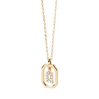 Sterling Silver Personalised Initial Collarbone Chain-My Store-Gold-Q-ReesJewels