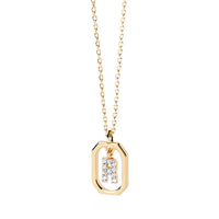Sterling Silver Personalised Initial Collarbone Chain-My Store-Gold-R-ReesJewels