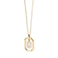 Sterling Silver Personalised Initial Collarbone Chain-My Store-Gold-U-ReesJewels