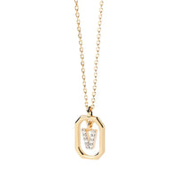 Sterling Silver Personalised Initial Collarbone Chain-My Store-Gold-V-ReesJewels