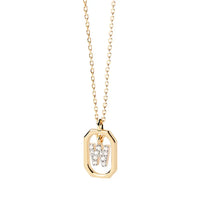 Sterling Silver Personalised Initial Collarbone Chain-My Store-Gold-W-ReesJewels