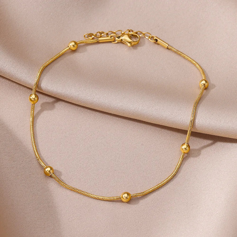 Stunning Aesthetic Beads Chain Anklet