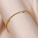 Stunning Aesthetic Beads Chain Anklet-Rees Jewels-ReesJewels