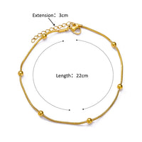 Stunning Aesthetic Beads Chain Anklet-Rees Jewels-ReesJewels
