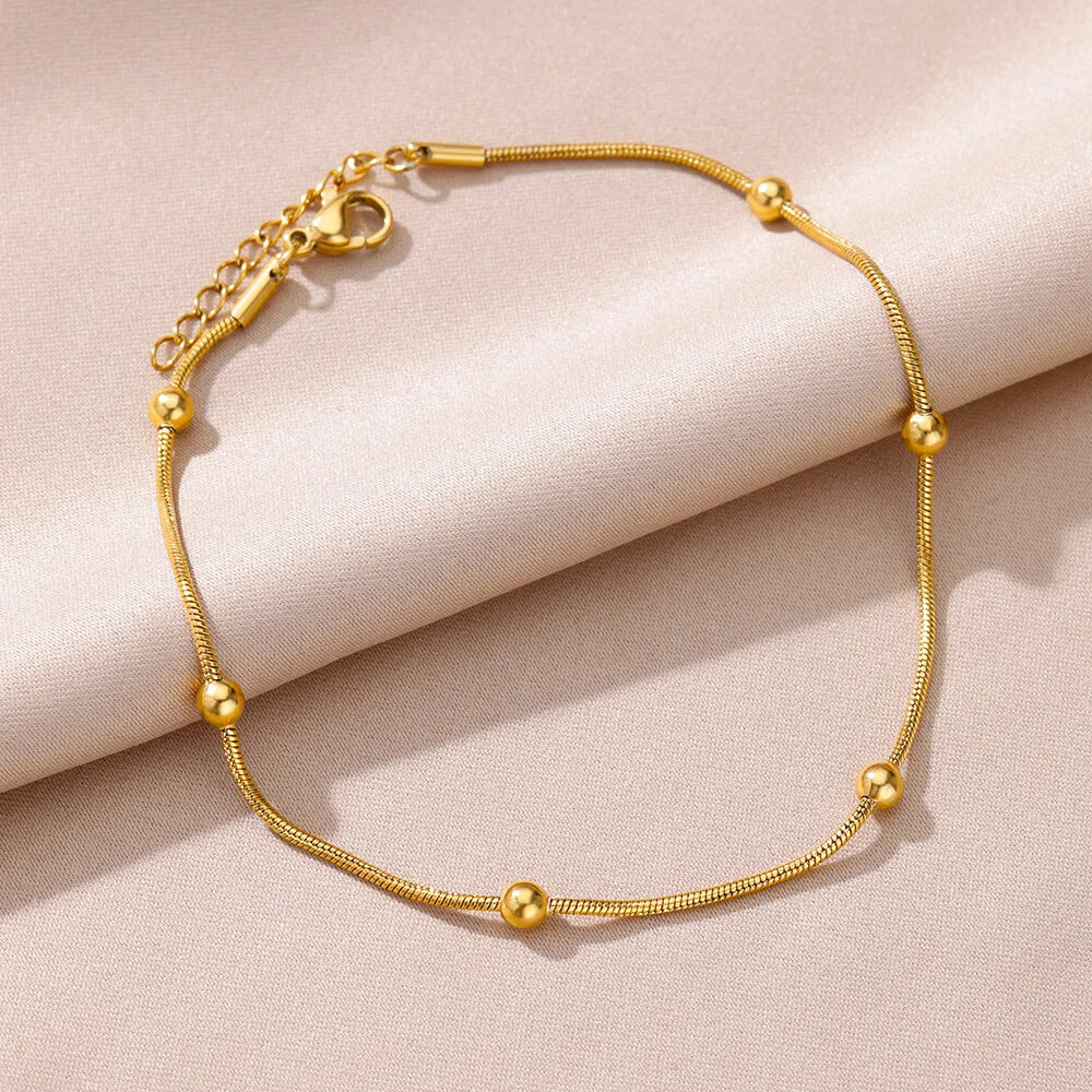 Stunning Aesthetic Beads Chain Anklet