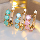 Stunning Crystal Zirconia Hoop Earrings-Rees Jewels-ReesJewels