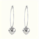 Stunning Heart Hollow Hoop Earrings-ReesJewels-ReesJewels