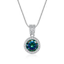 Stunning Moissanite Pendant Necklace-Rees Jewels-Rainbow-1ct-45cm-ReesJewels