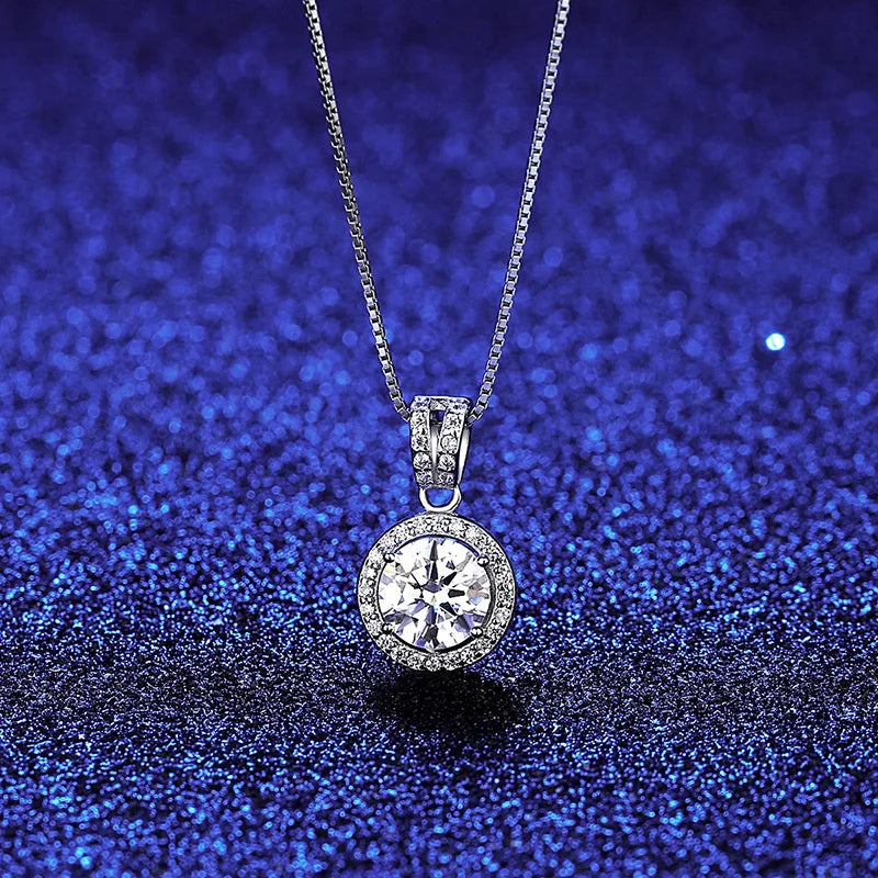 Stunning Moissanite Pendant Necklace