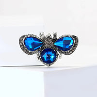 Stylish Rhinestone Crystal Bee Brooches-Rees Jewels-Blue-ReesJewels