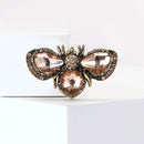 Stylish Rhinestone Crystal Bee Brooches-Rees Jewels-Champagne-ReesJewels