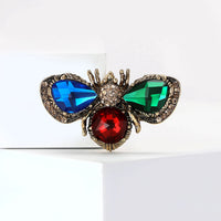 Stylish Rhinestone Crystal Bee Brooches-Rees Jewels-Multicolor-ReesJewels