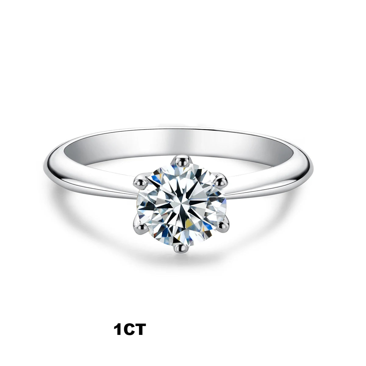 Timeless Moissanite Diamond Solitaire Ring