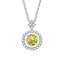Timeless Moissanite Pendant Necklace-Rees Jewels-Lemon Yellow-1ct-45cm-ReesJewels