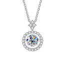 Timeless Moissanite Pendant Necklace-Rees Jewels-White-1ct-45cm-ReesJewels