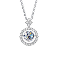 Timeless Moissanite Pendant Necklace-Rees Jewels-White-1ct-45cm-ReesJewels