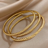 Timeless Rope Elegance Bangle Set-Rees Jewels-ReesJewels