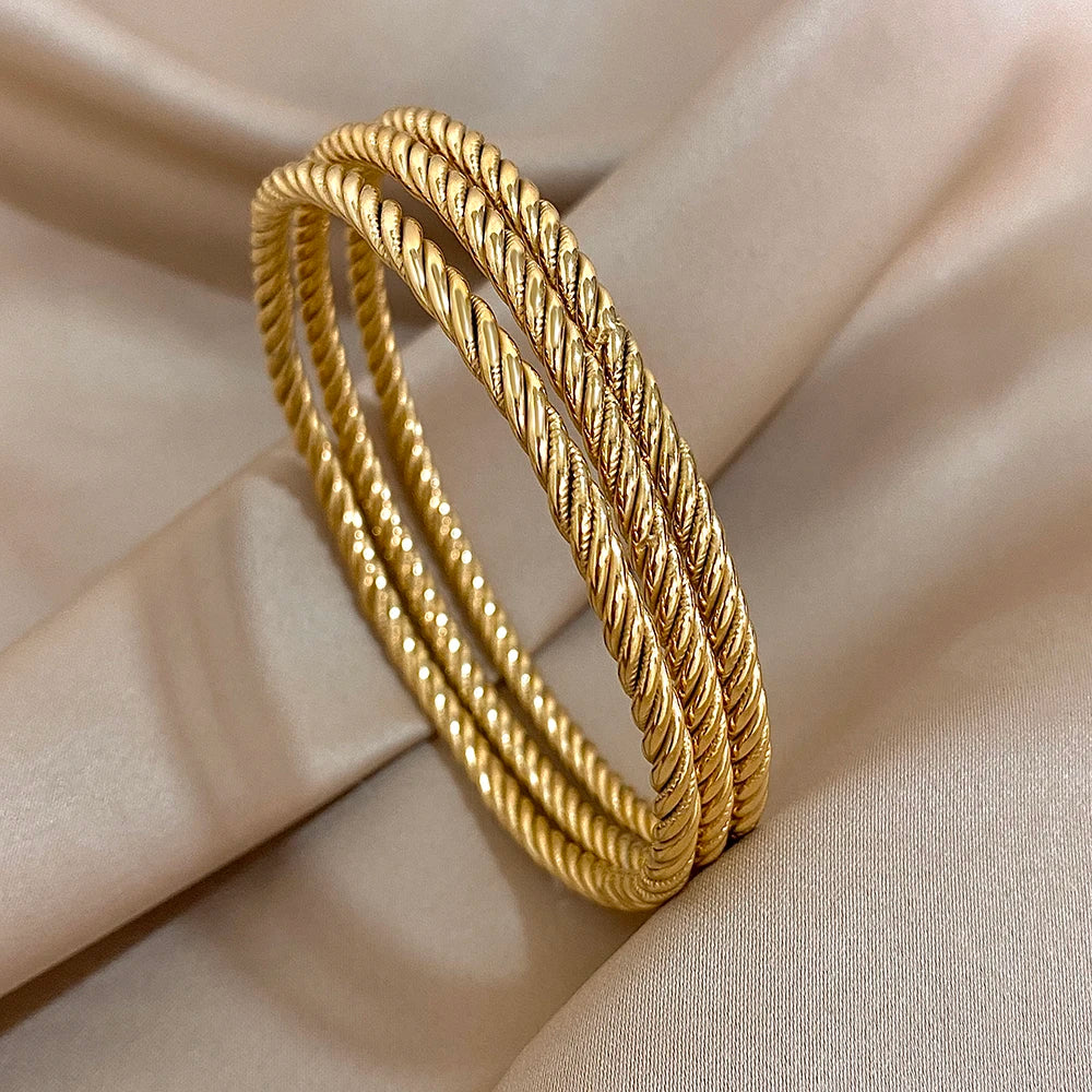 Timeless Rope Elegance Bangle Set