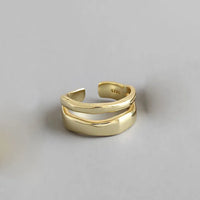 Trendy Elegant Twist Circle Rings-ReesJewels-ReesJewels