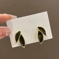 Trendy Fresh Leaf Stud Earring-ReesJewels-ReesJewels
