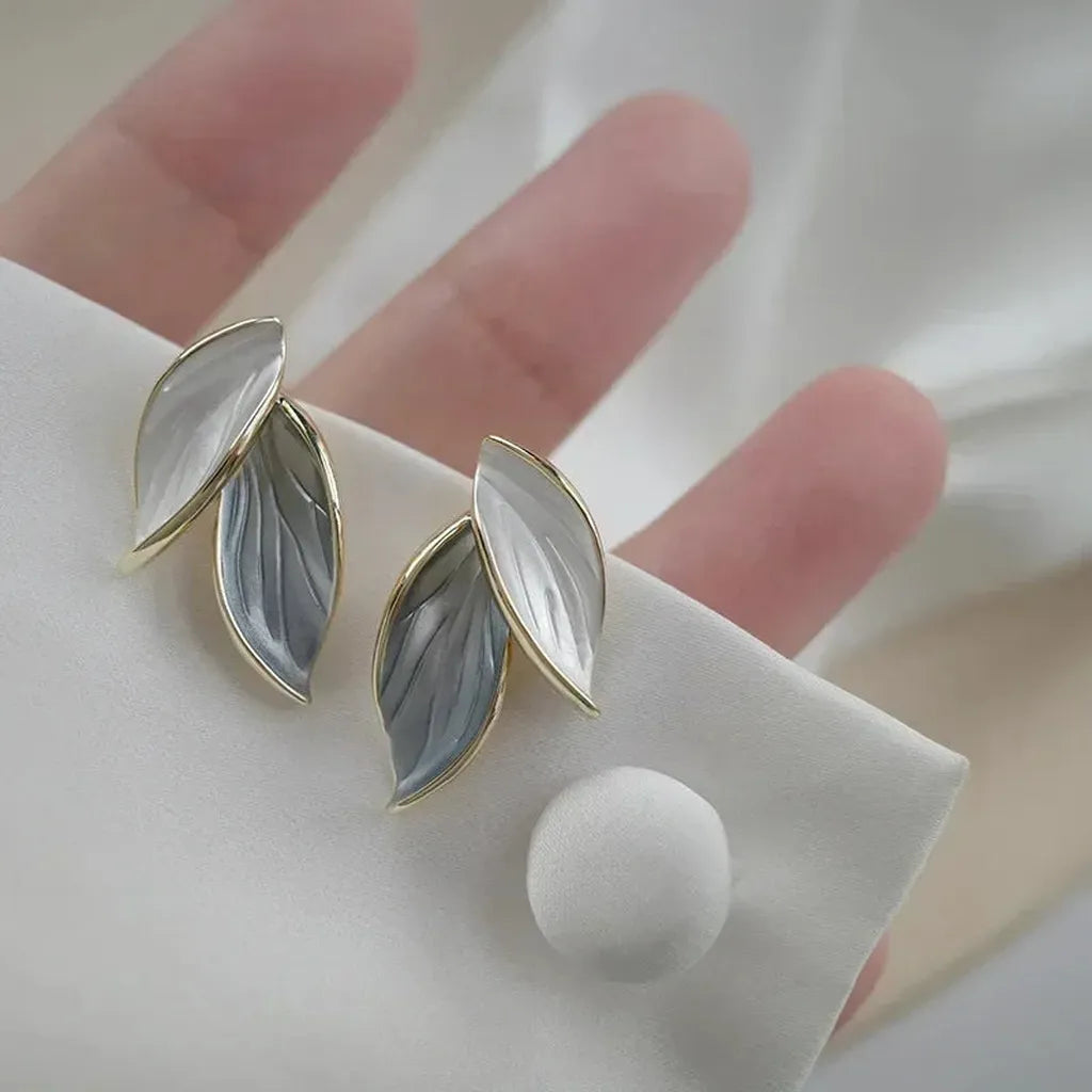 Trendy Fresh Leaf Stud Earring-ReesJewels-ReesJewels
