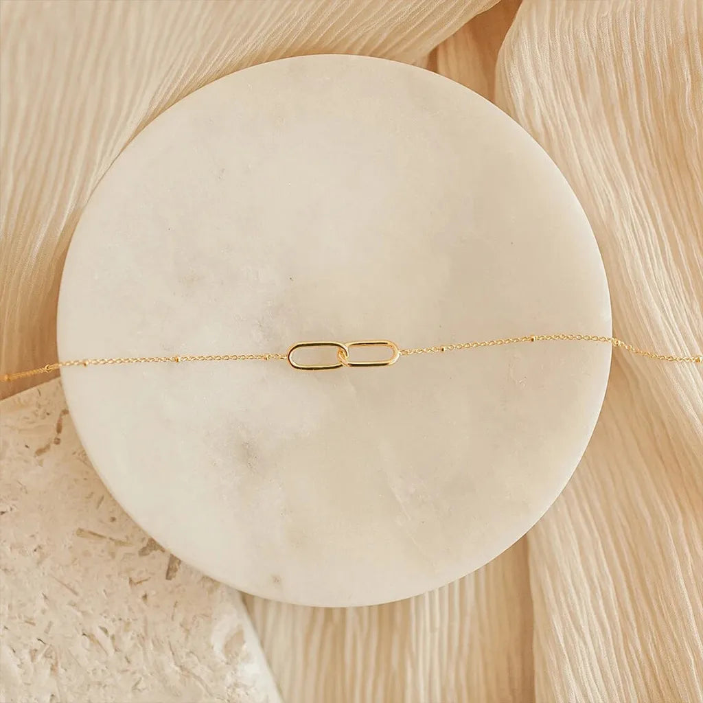 Trendy Infinity Link Geometric Necklace-ReesJewels-ReesJewels