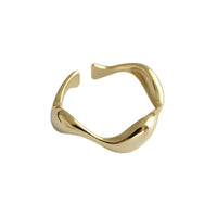 Trendy Irregular Wave Smooth Ring-ReesJewels-ReesJewels