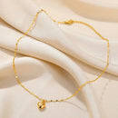 Trendy Shiny Chain Love Heart Necklace-ReesJewels-ReesJewels