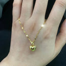 Trendy Shiny Chain Love Heart Necklace-ReesJewels-ReesJewels