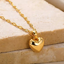 Trendy Shiny Chain Love Heart Necklace-ReesJewels-ReesJewels