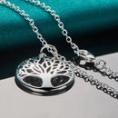 Trendy Sterling Silver Tree Pendant Necklace-ReesJewels-ReesJewels