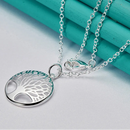 Trendy Sterling Silver Tree Pendant Necklace-ReesJewels-ReesJewels