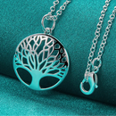 Trendy Sterling Silver Tree Pendant Necklace-ReesJewels-ReesJewels